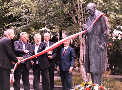 Enthüllung des Denkmals für Władysław Bartoszewski in Sopot/Zoppot 2020