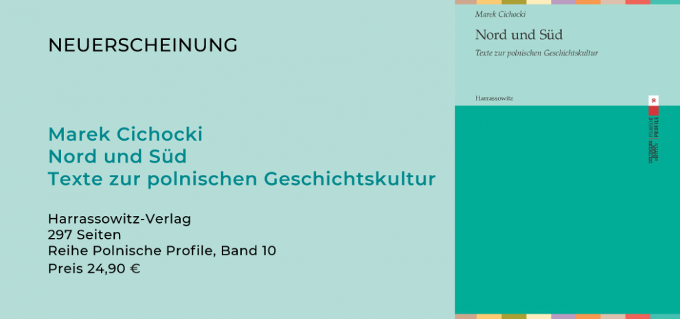 Online-Buchvorstellung: "Nord und Süd. Texte zur polnischen Geschichtskultur" von Marek Cichocki